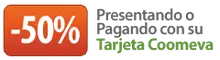 50% presentando o pagando