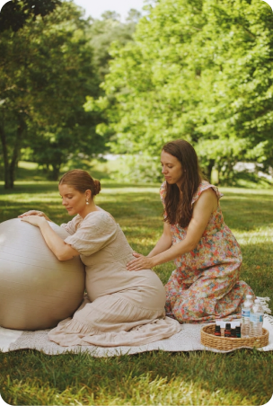 Mamá en picnic